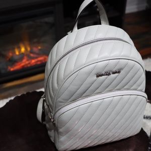 Michael Kors Abbey MD Vegan Faux Leather Backpack